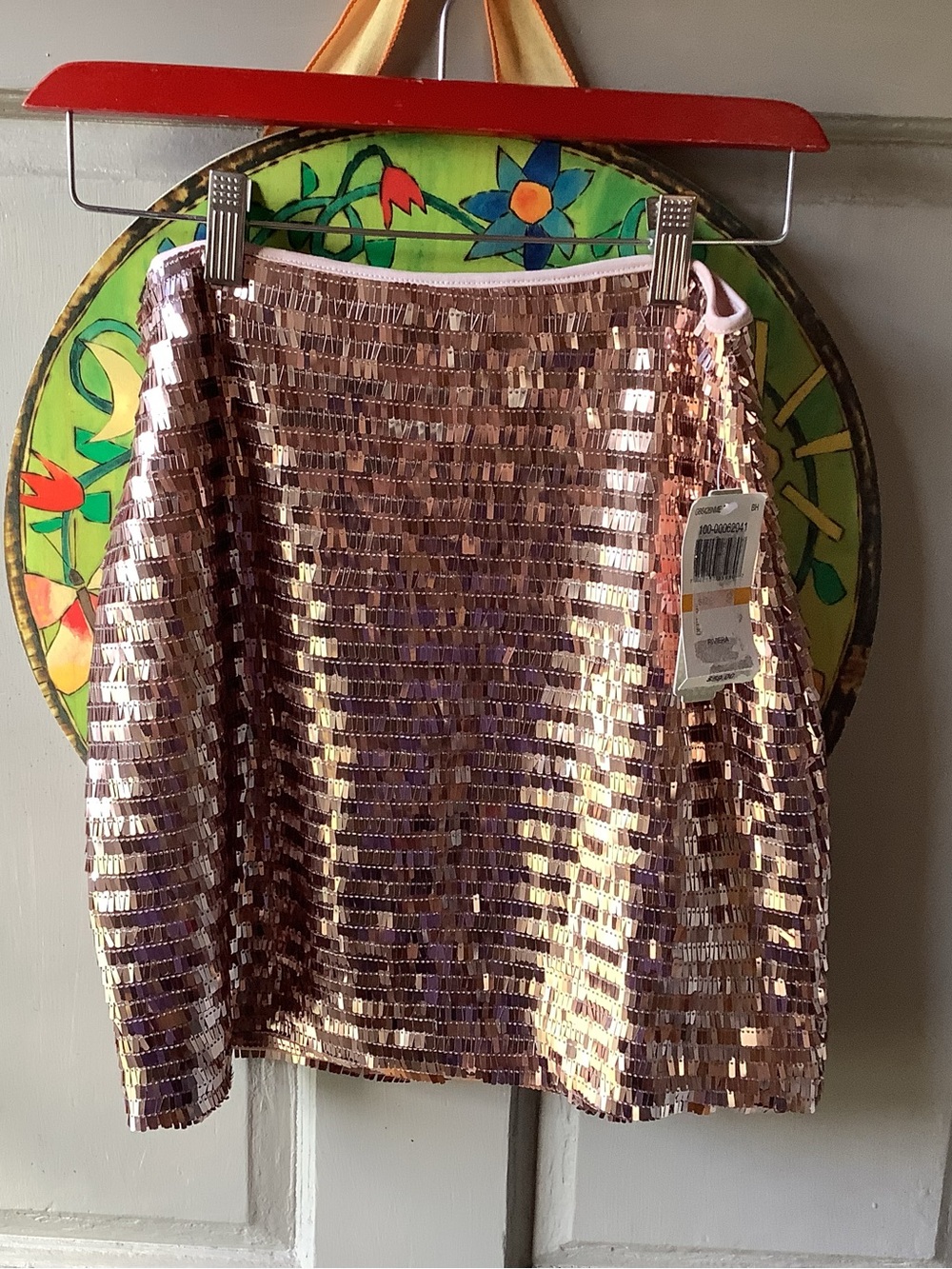 Gold sequined skirt..NWT